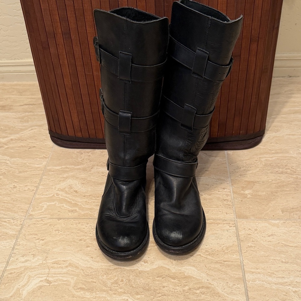 Steve Madden Leather Combat Boots